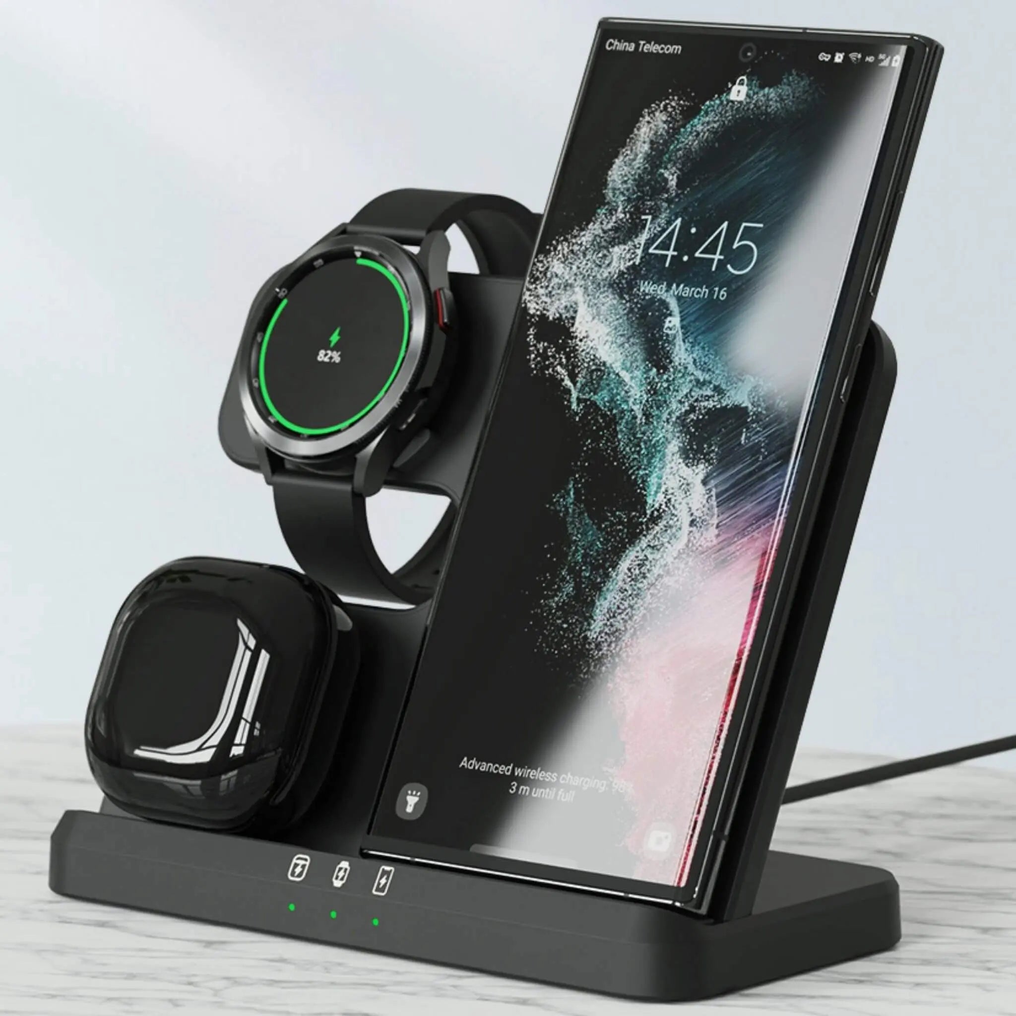 3 in 1 Wireless Charger Station For Samsung Devices - S Ultra Case