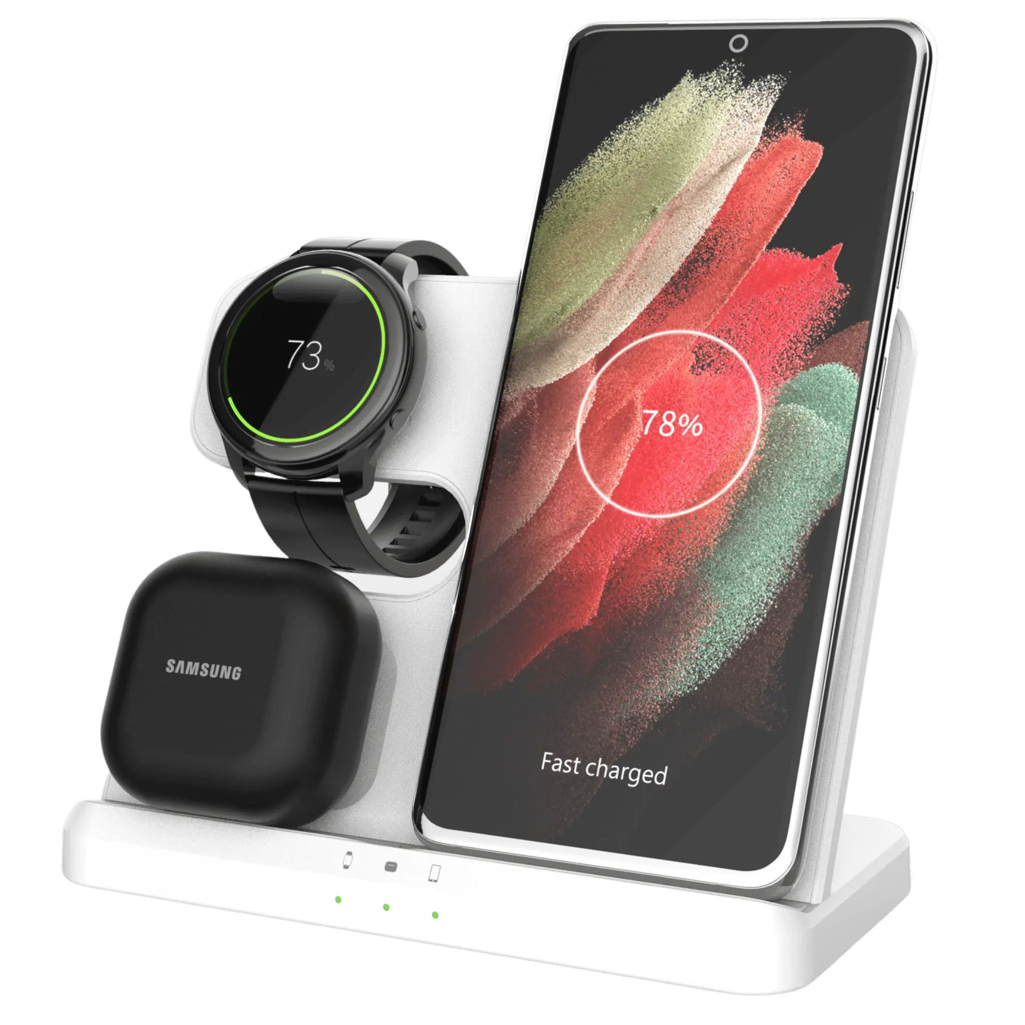 3 in 1 Wireless Charger Station For Samsung Devices - S Ultra Case