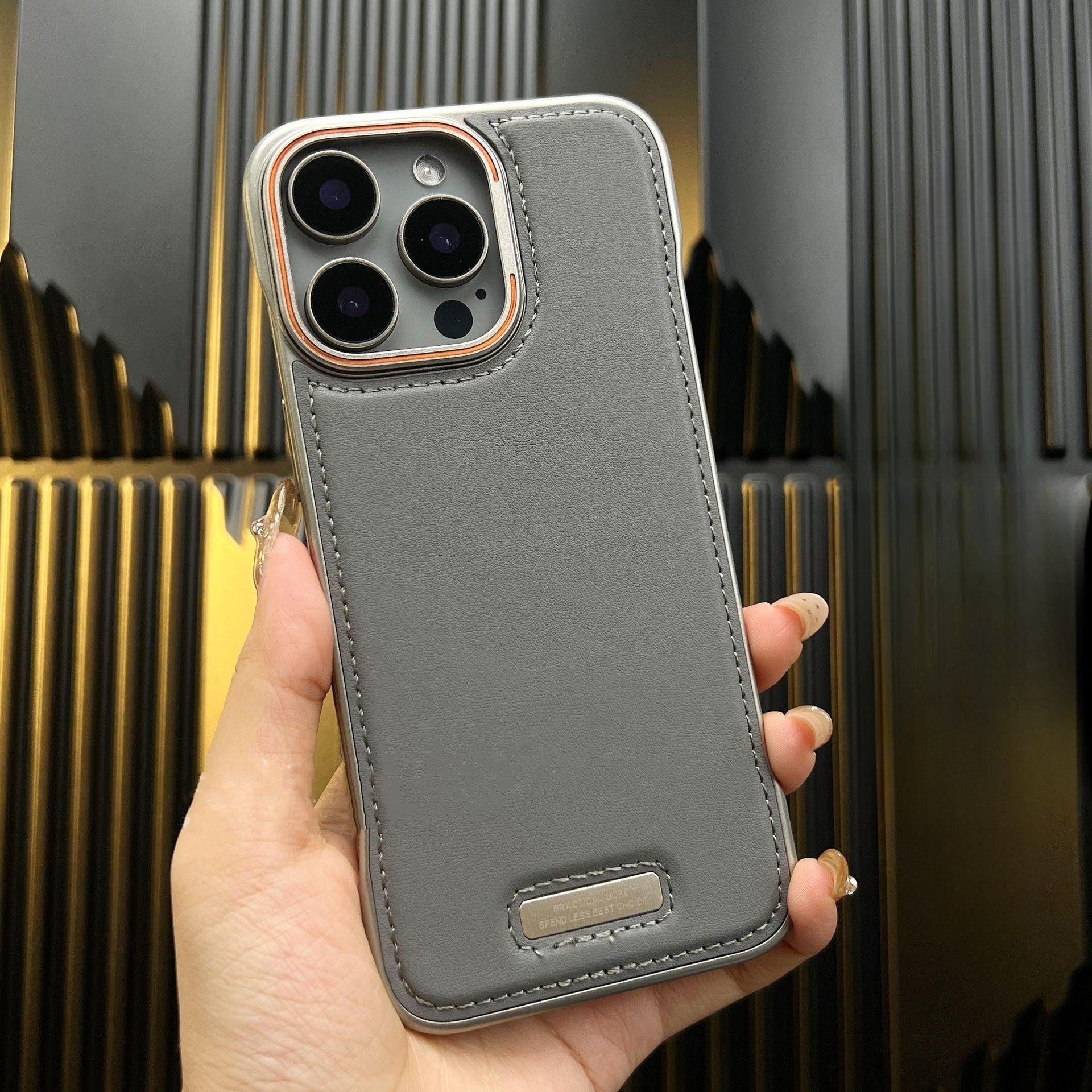 Leather Frameless Case For iPhone Series