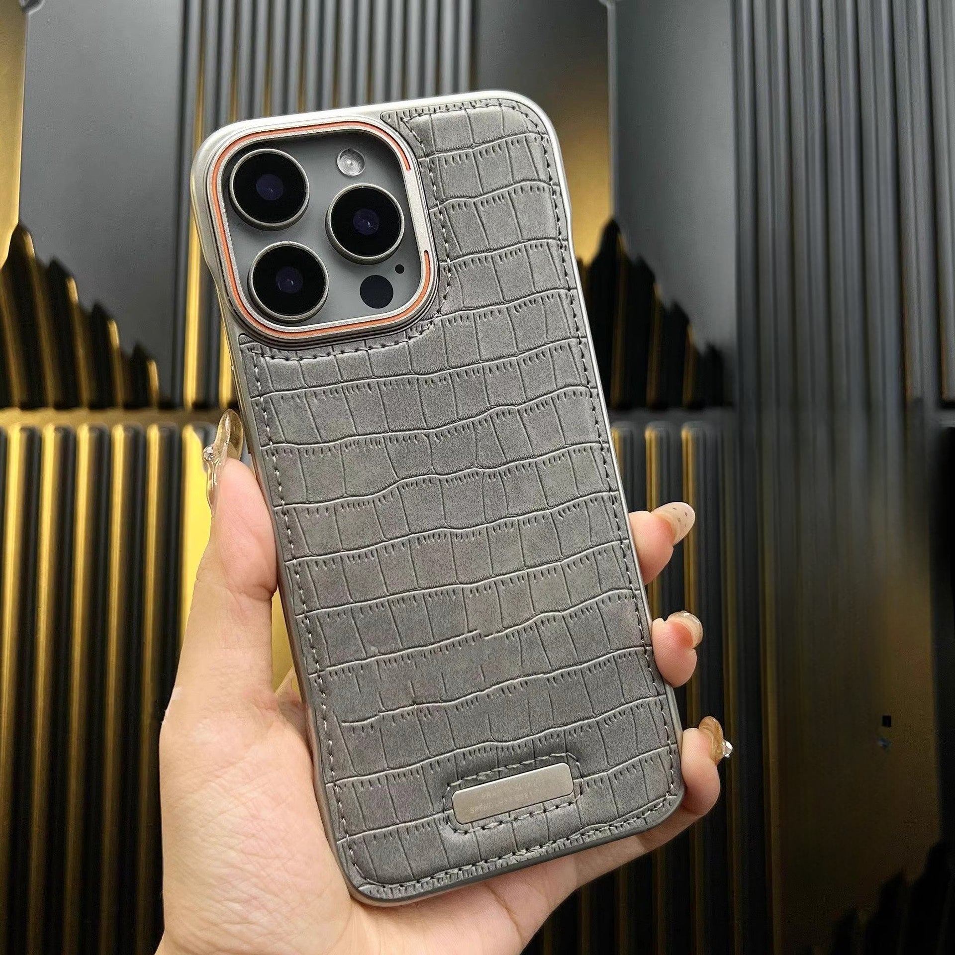 Luxury Leather Frameless Case For iPhone