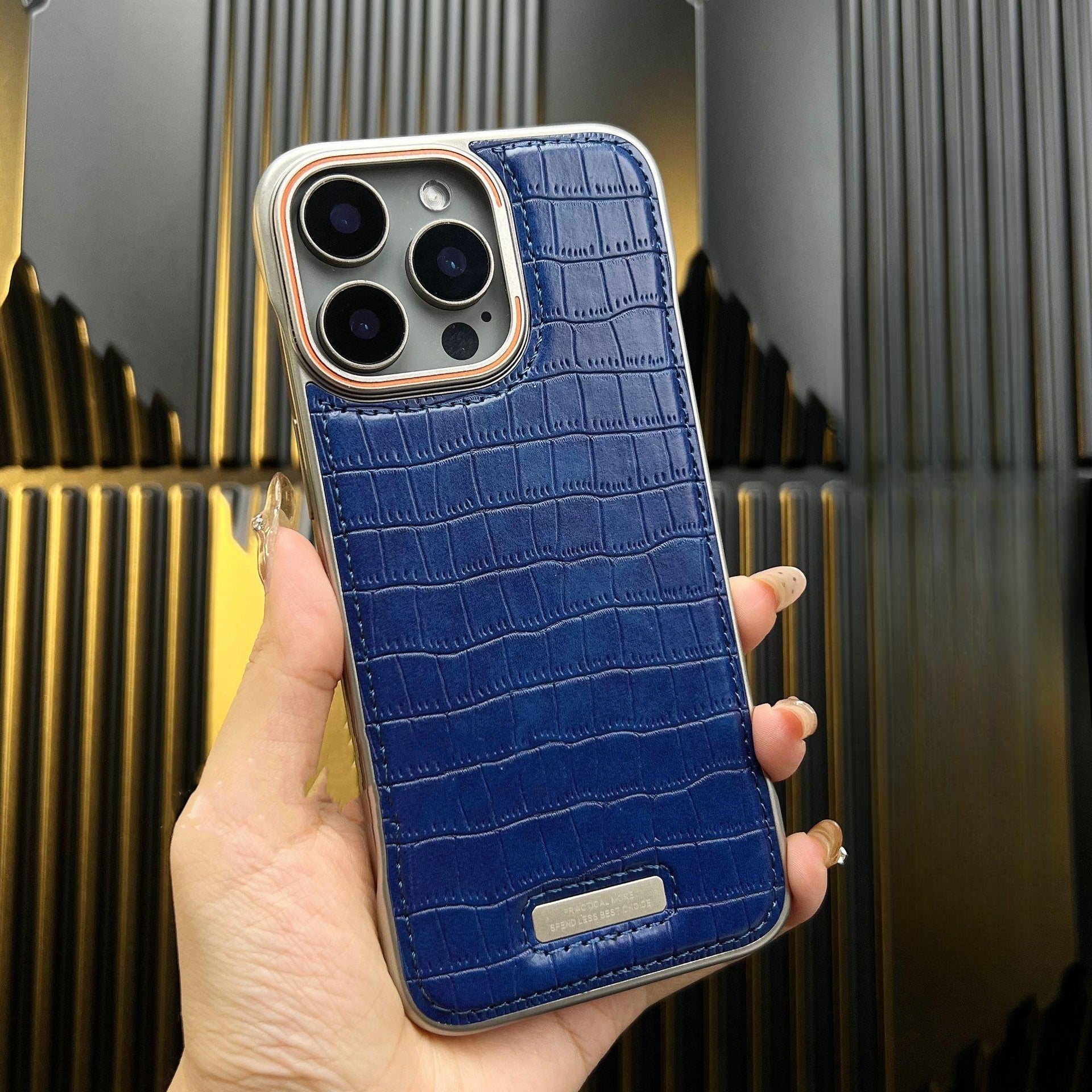 Luxury Leather Frameless Case For iPhone
