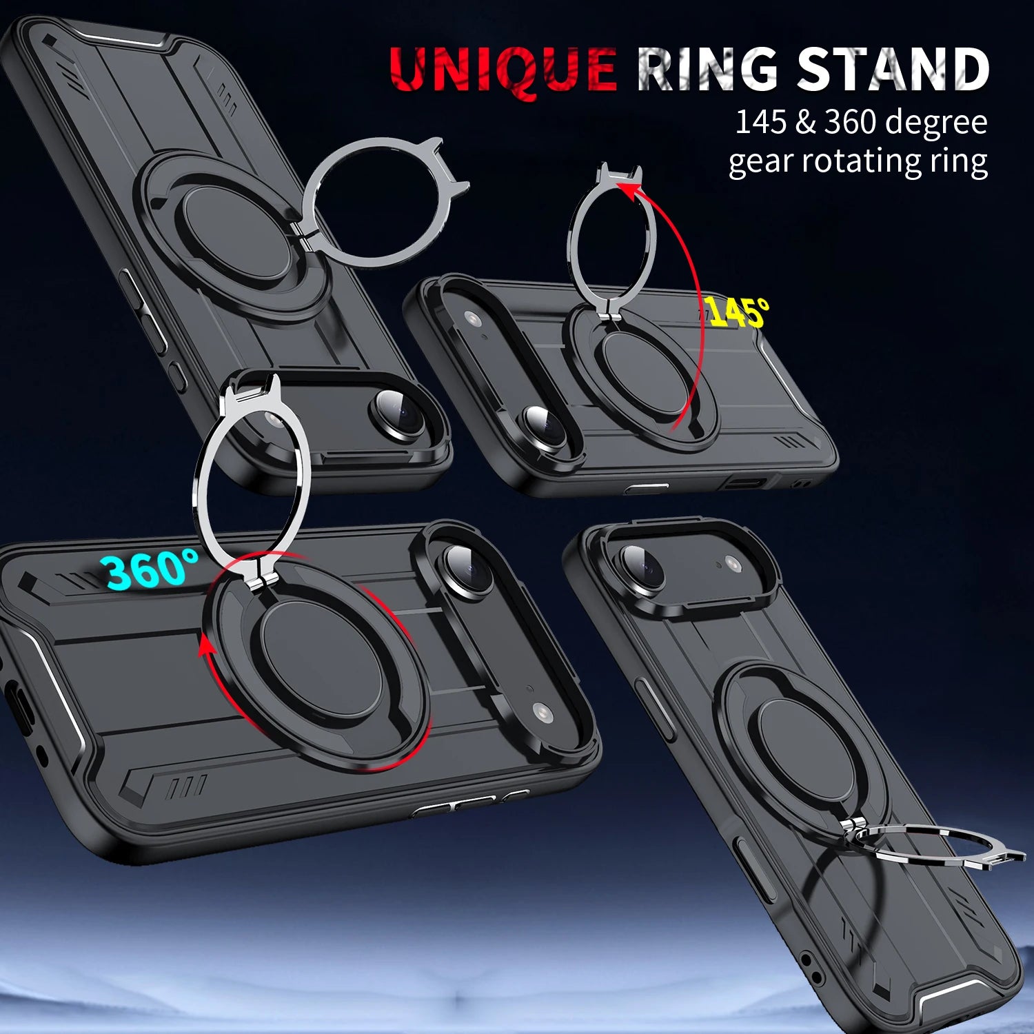 Rugged Shockproof Ring Case