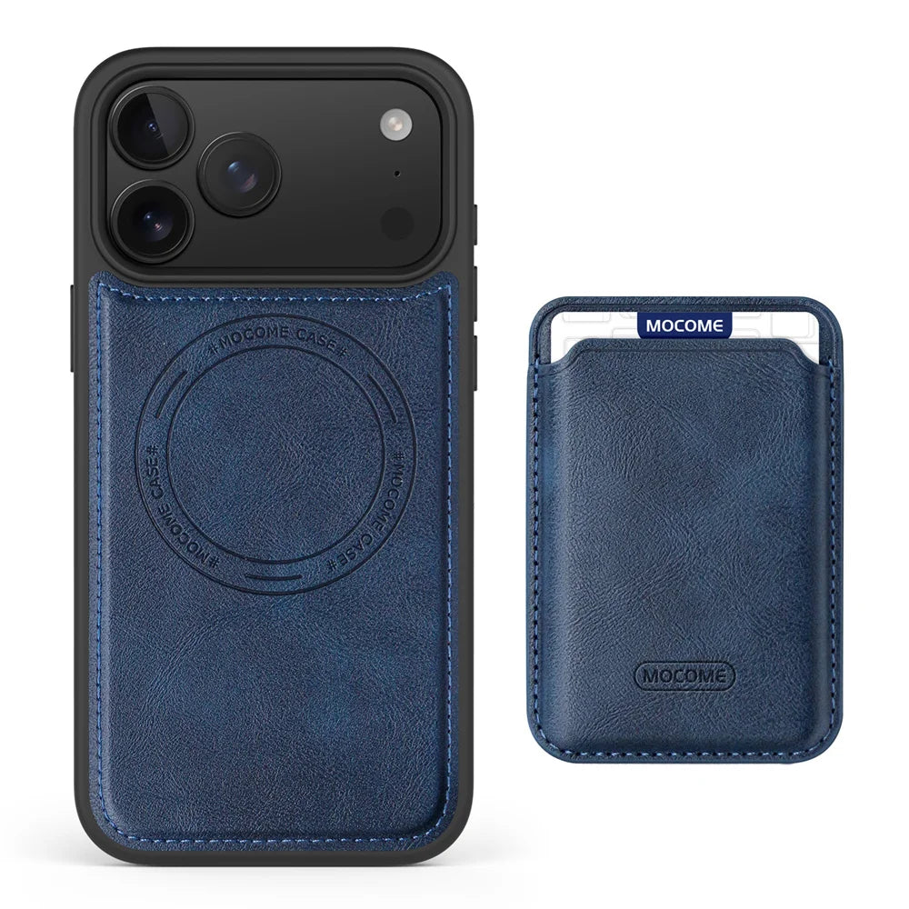 2 in 1 Leather Wallet MagSafe Case