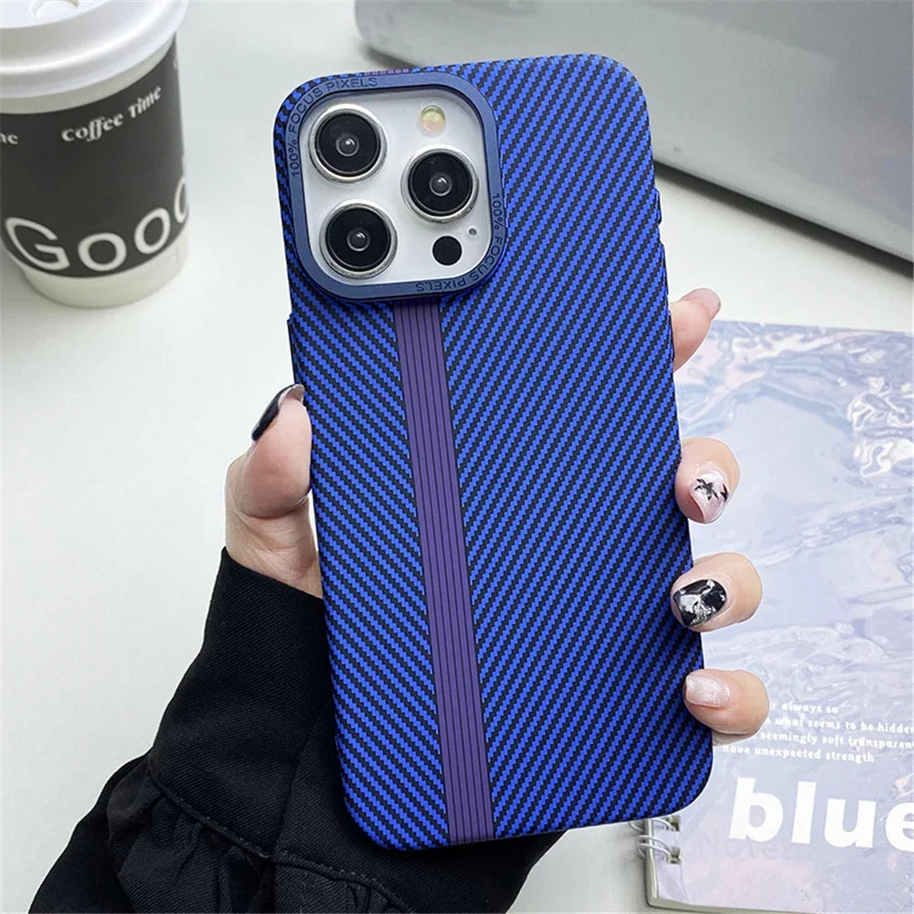 Fiber Texture Shockproof Case for iPhone