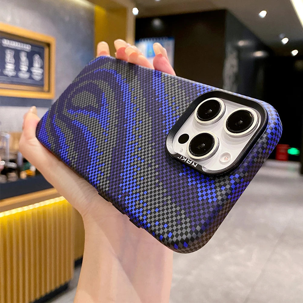 Shockproof Titanium Flame MagSafe Case
