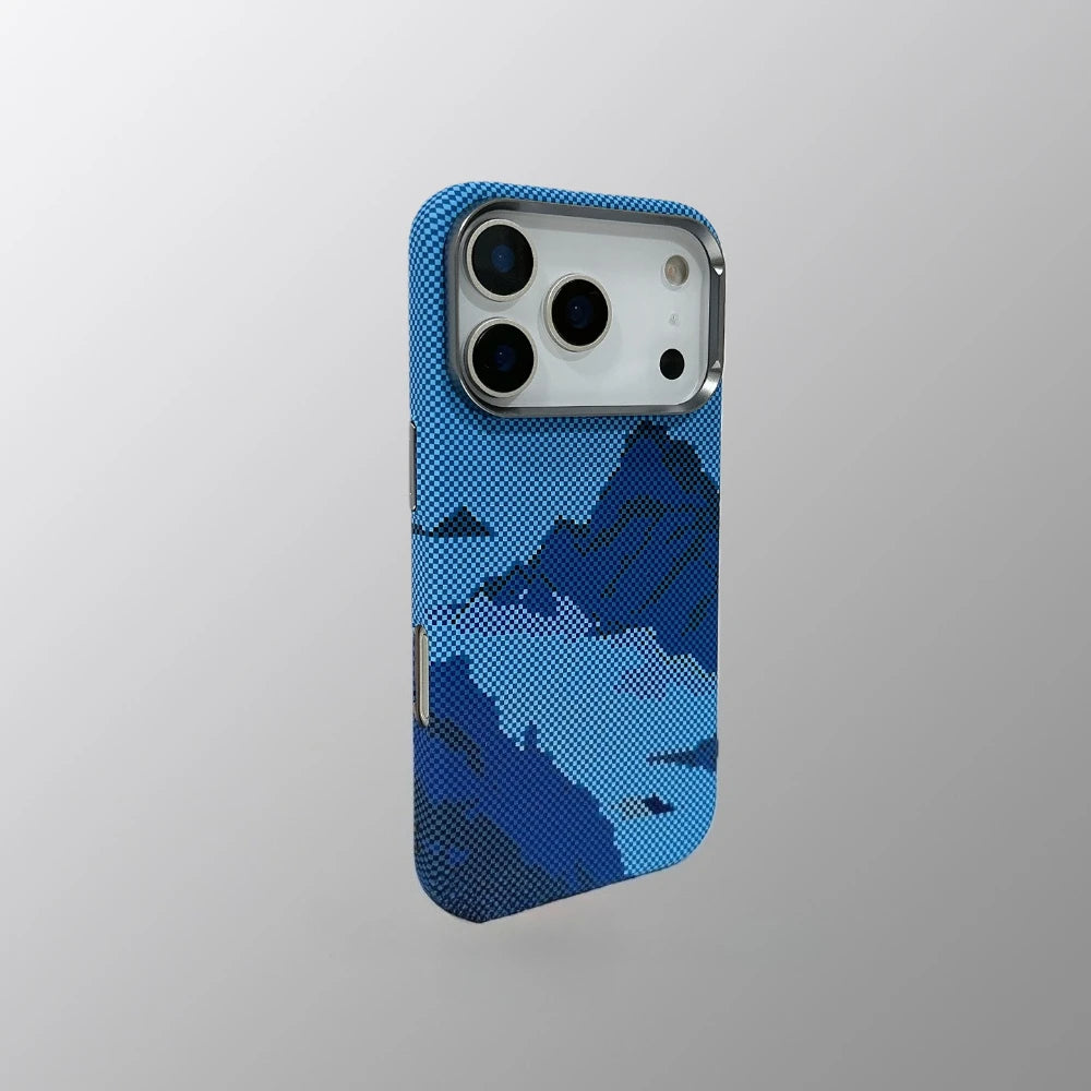 Carbon Weave Mountain Case For iPhone