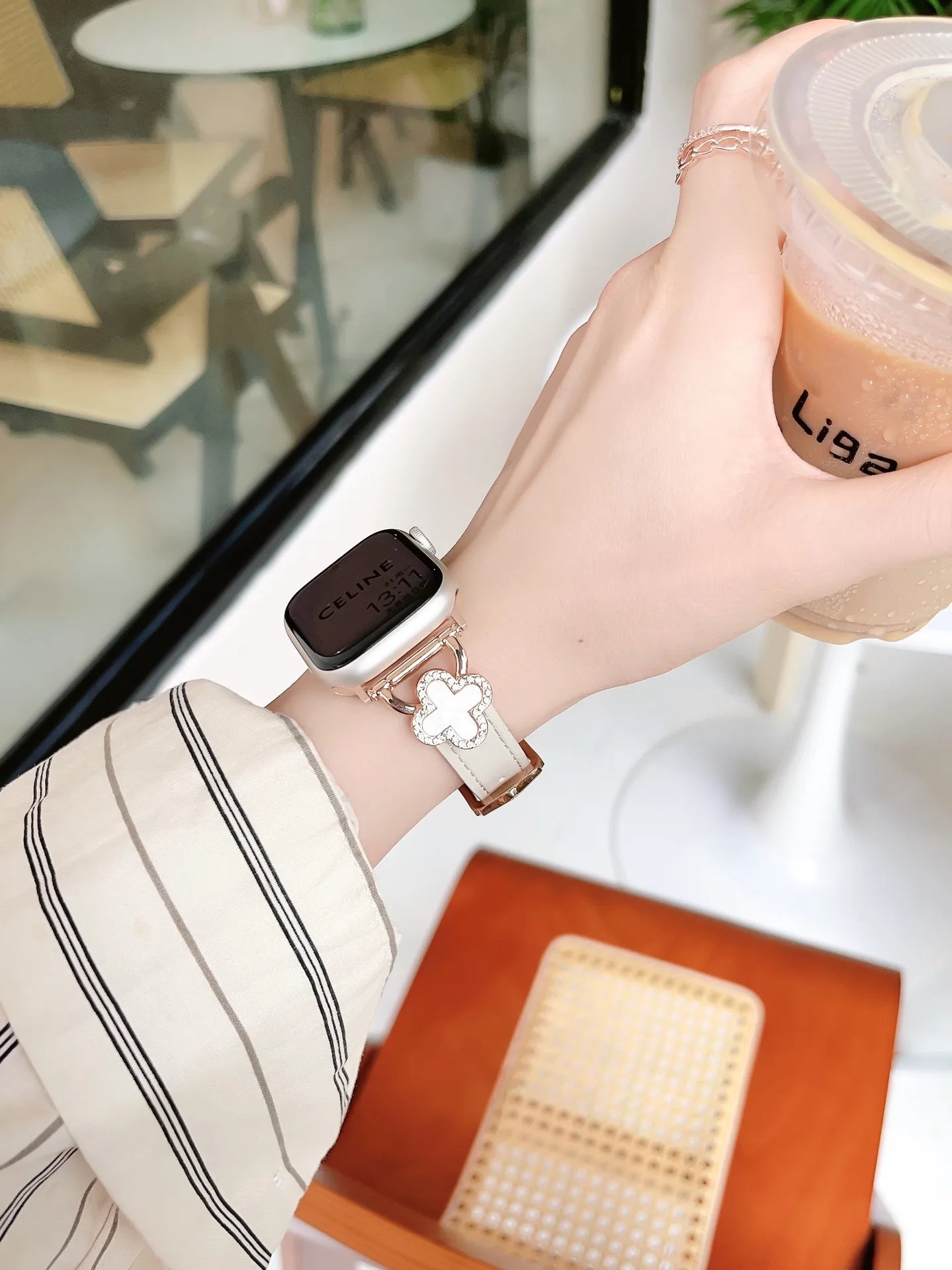 Metal Leather Strap for Apple Watch