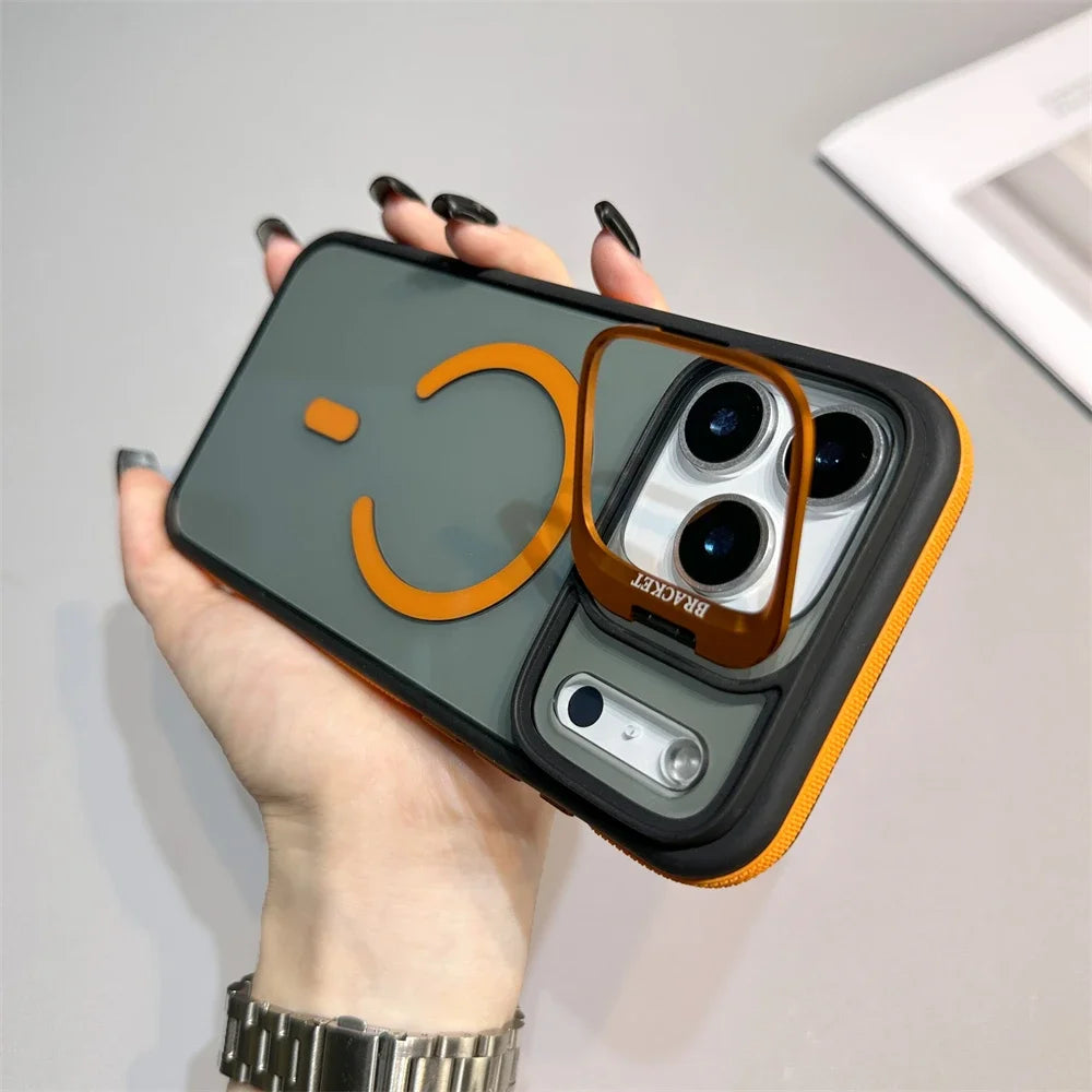 Magnetic Armor Kickstand Case for iPhone