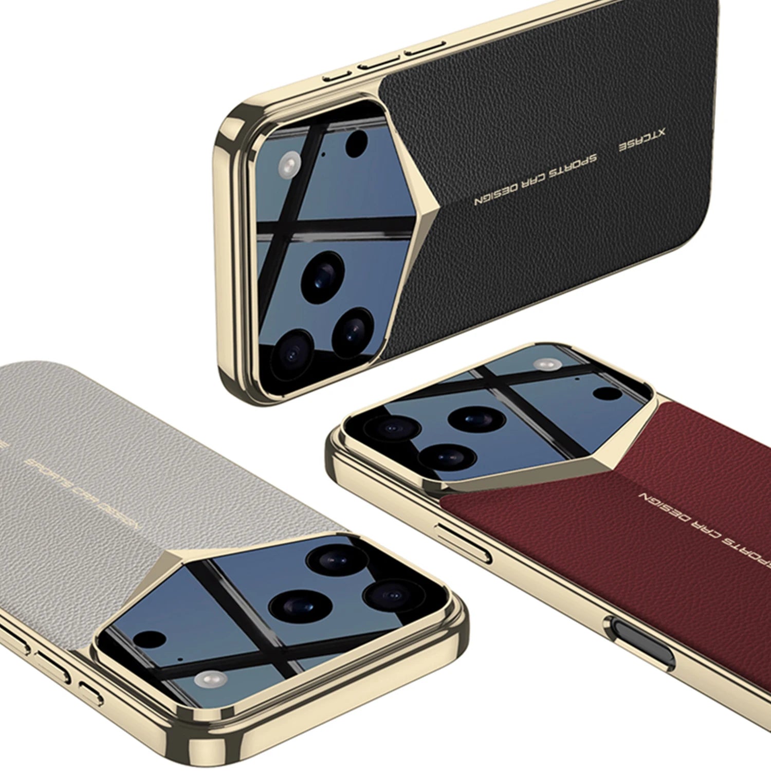 Metallic Edge Leather Case
