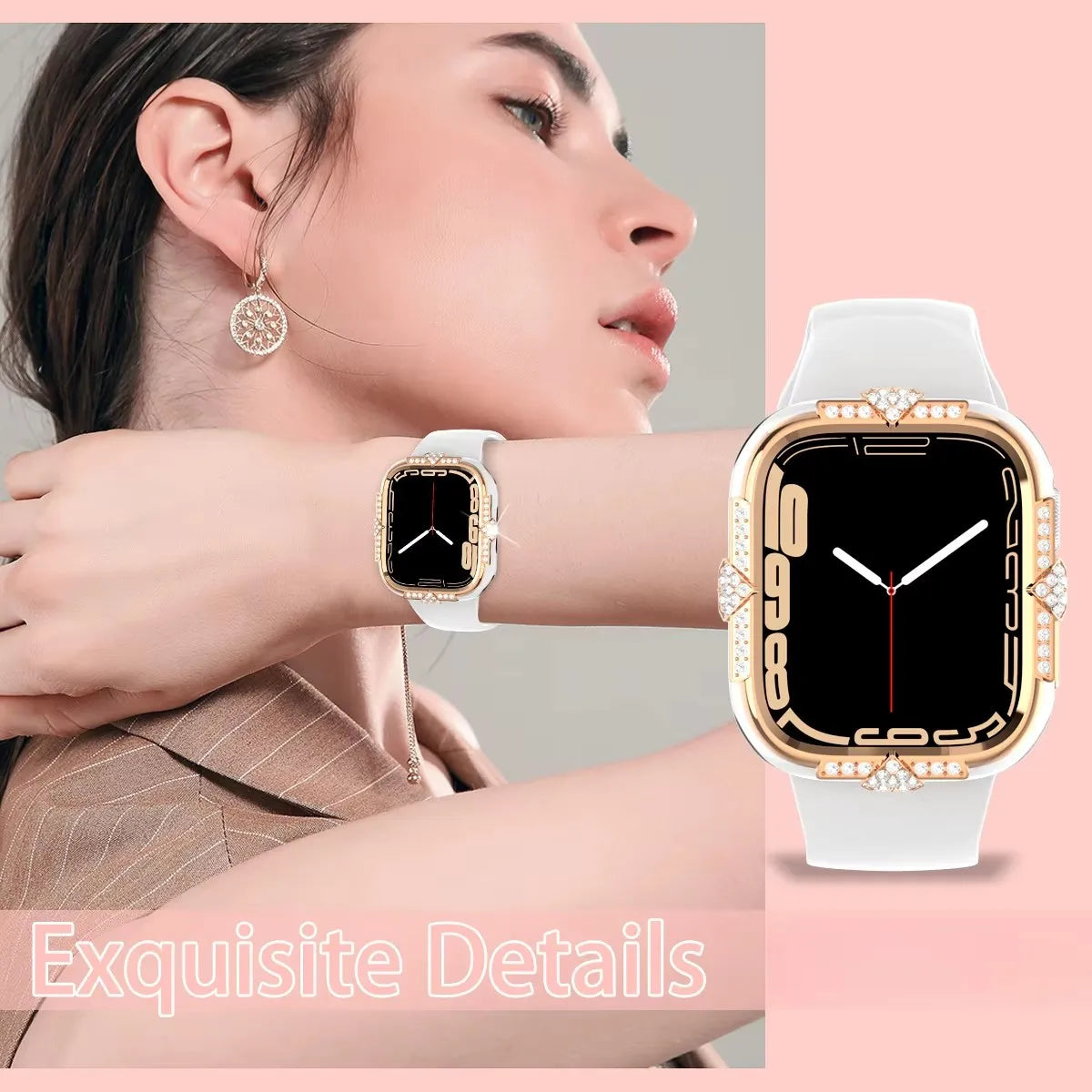 Diamond Apple Watch Case with Screen Protector