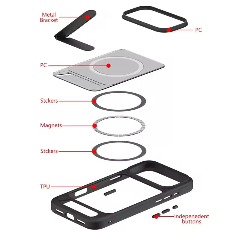 MagSafe Kickstand Case for iPhone 17