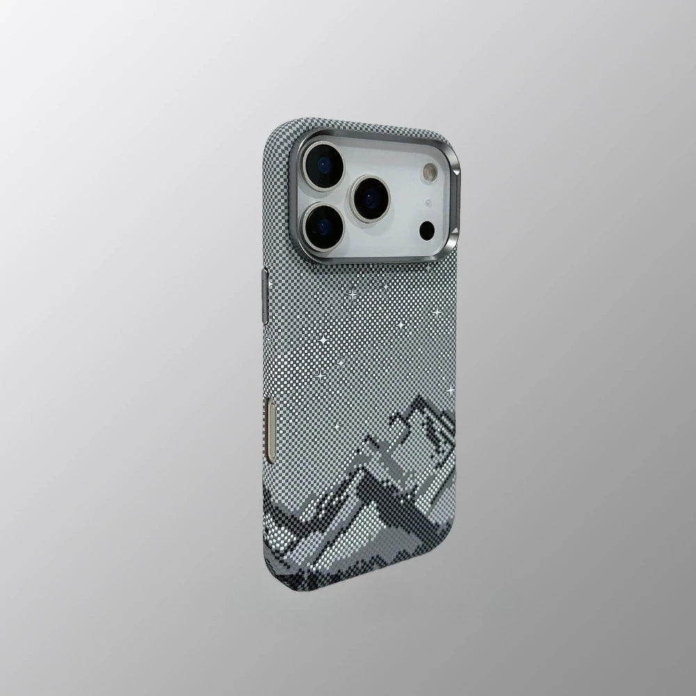 Carbon Weave Mountain Case For iPhone