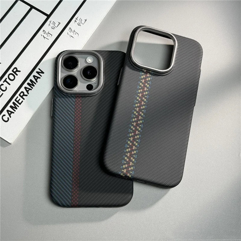 Carbon Fiber Texture Case For iPhone