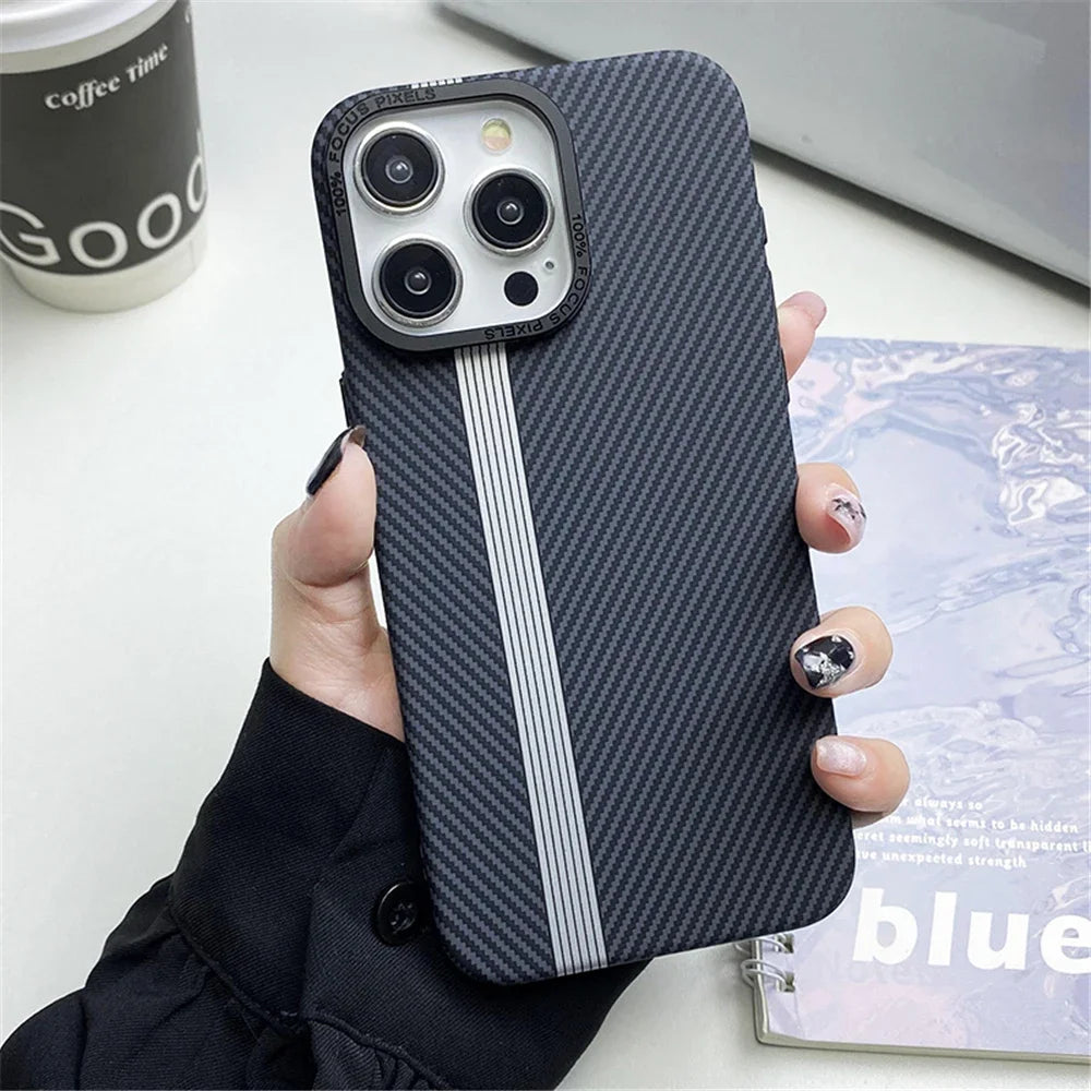 Fiber Texture Shockproof Case for iPhone