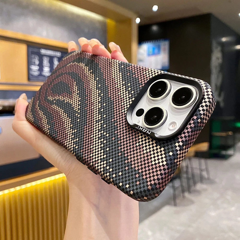 Shockproof Titanium Flame MagSafe Case