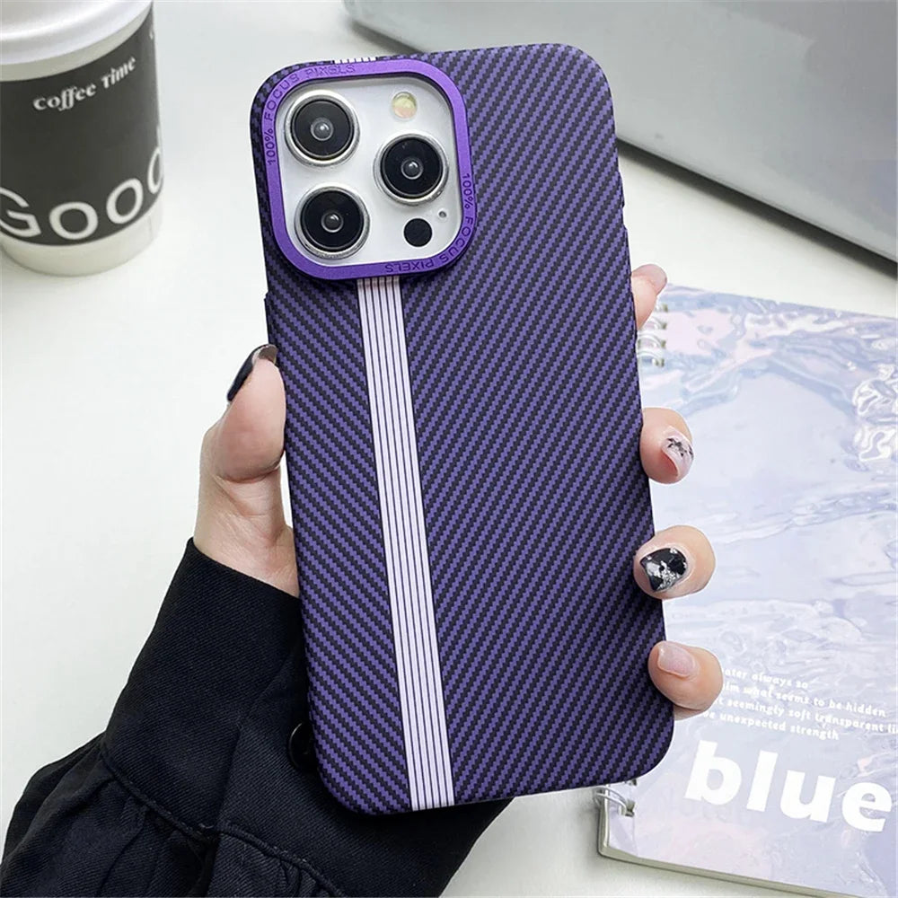 Fiber Texture Shockproof Case for iPhone