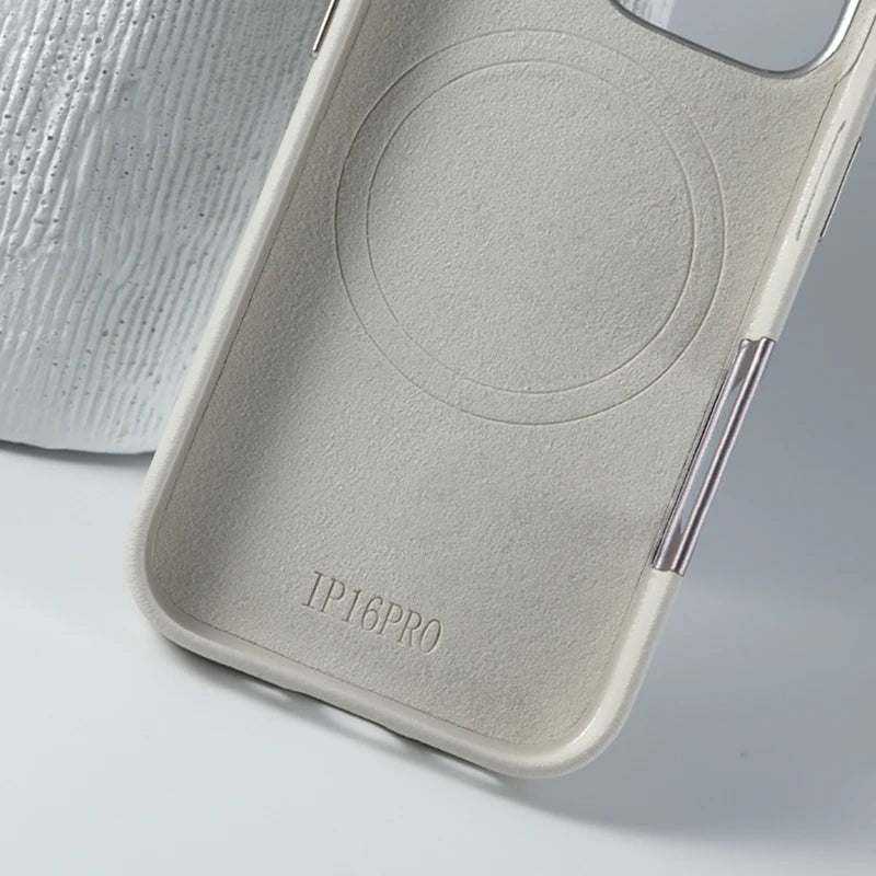 Leather Case with Wireless Charging For iPhone Series