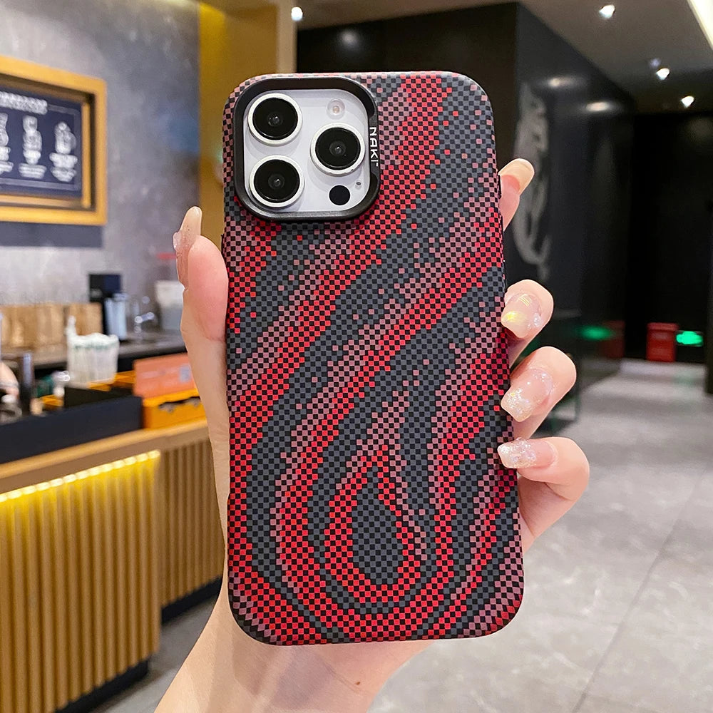 Shockproof Titanium Flame MagSafe Case