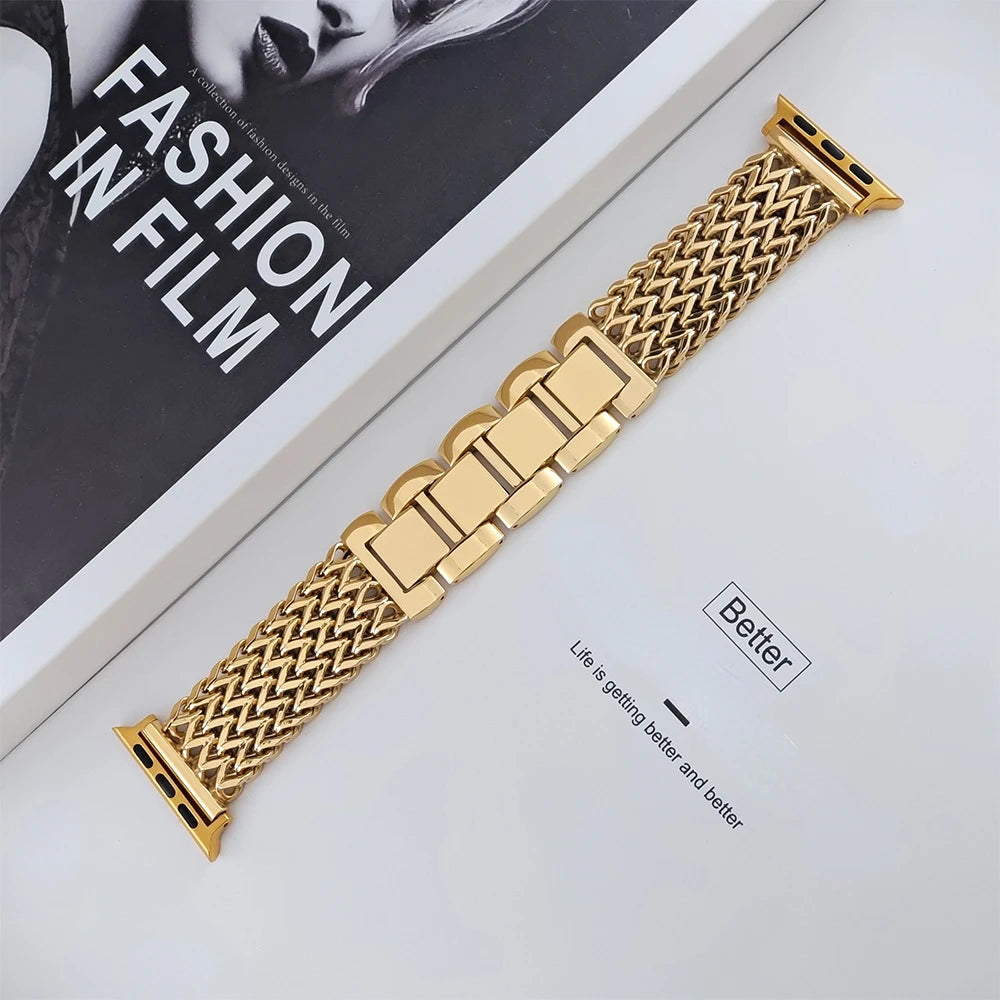 Braided Stainless Steel Strap For Apple Watch Series