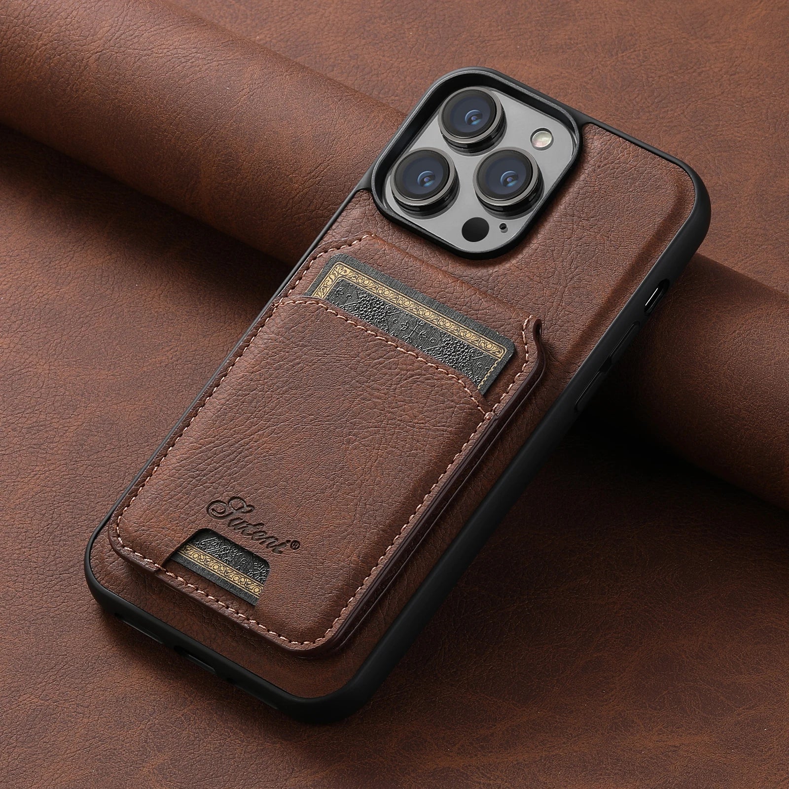 Leather Magnetic Case with Wallet For iPhone Series