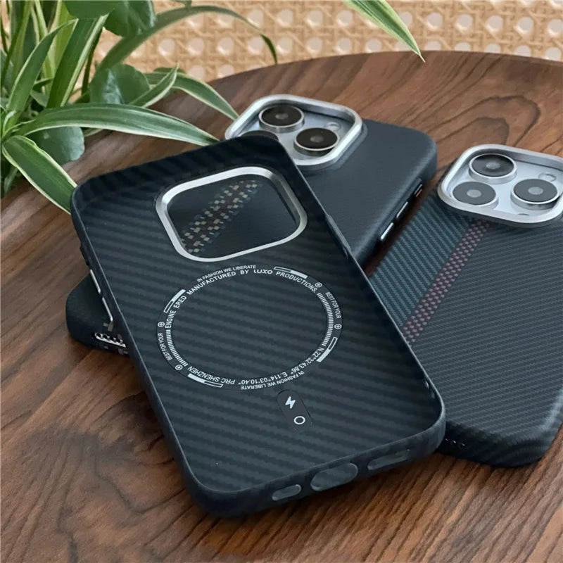 Carbon Fiber Texture Case For iPhone