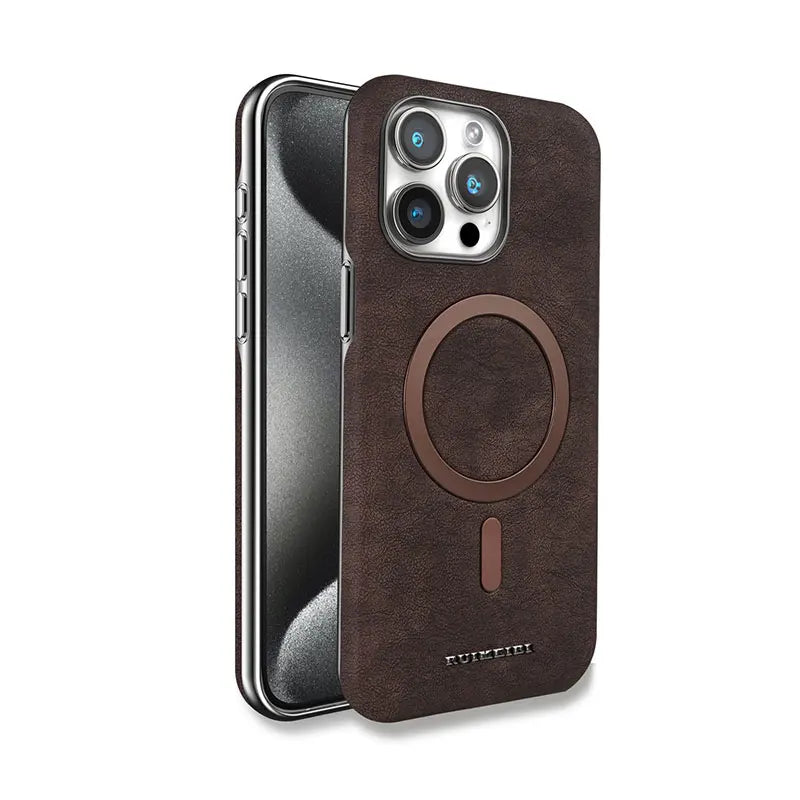 Leather Magnetic Case For iPhone