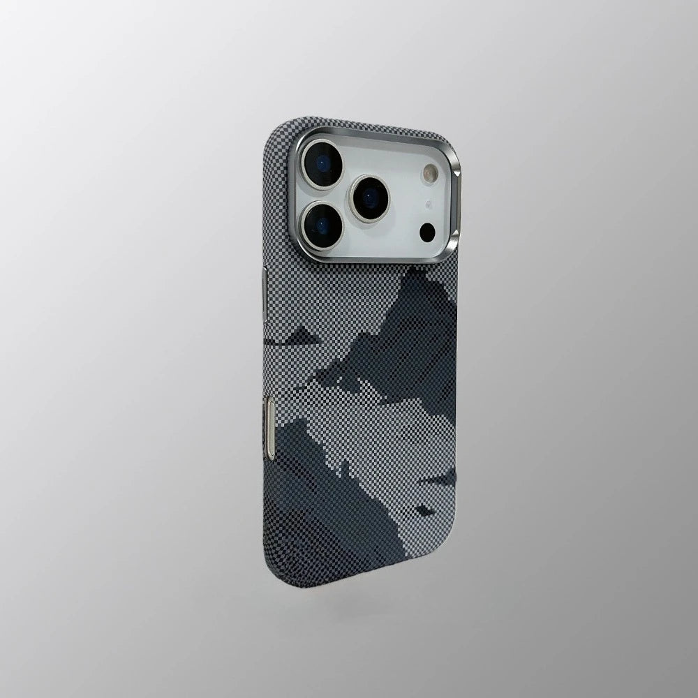Carbon Weave Mountain Case For iPhone
