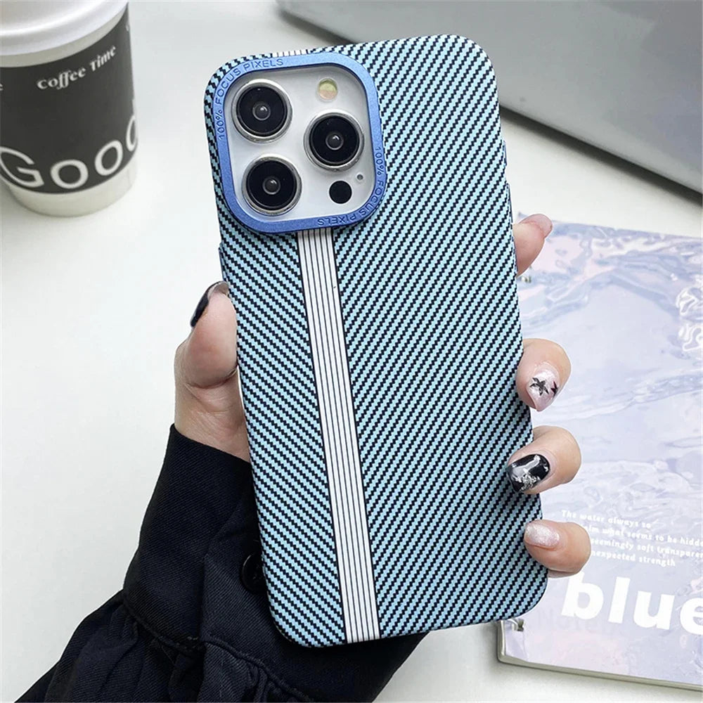 Fiber Texture Shockproof Case for iPhone