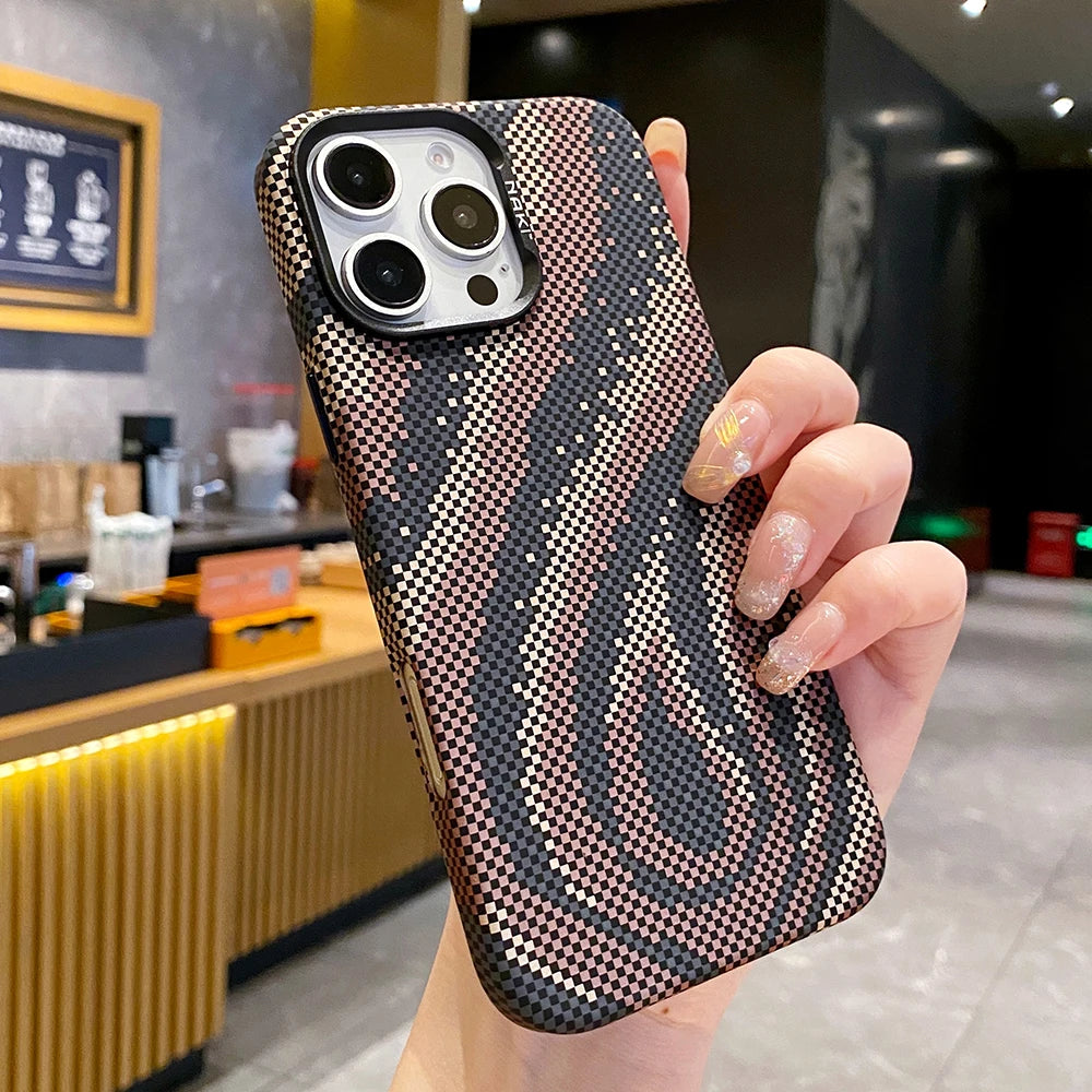 Shockproof Titanium Flame MagSafe Case
