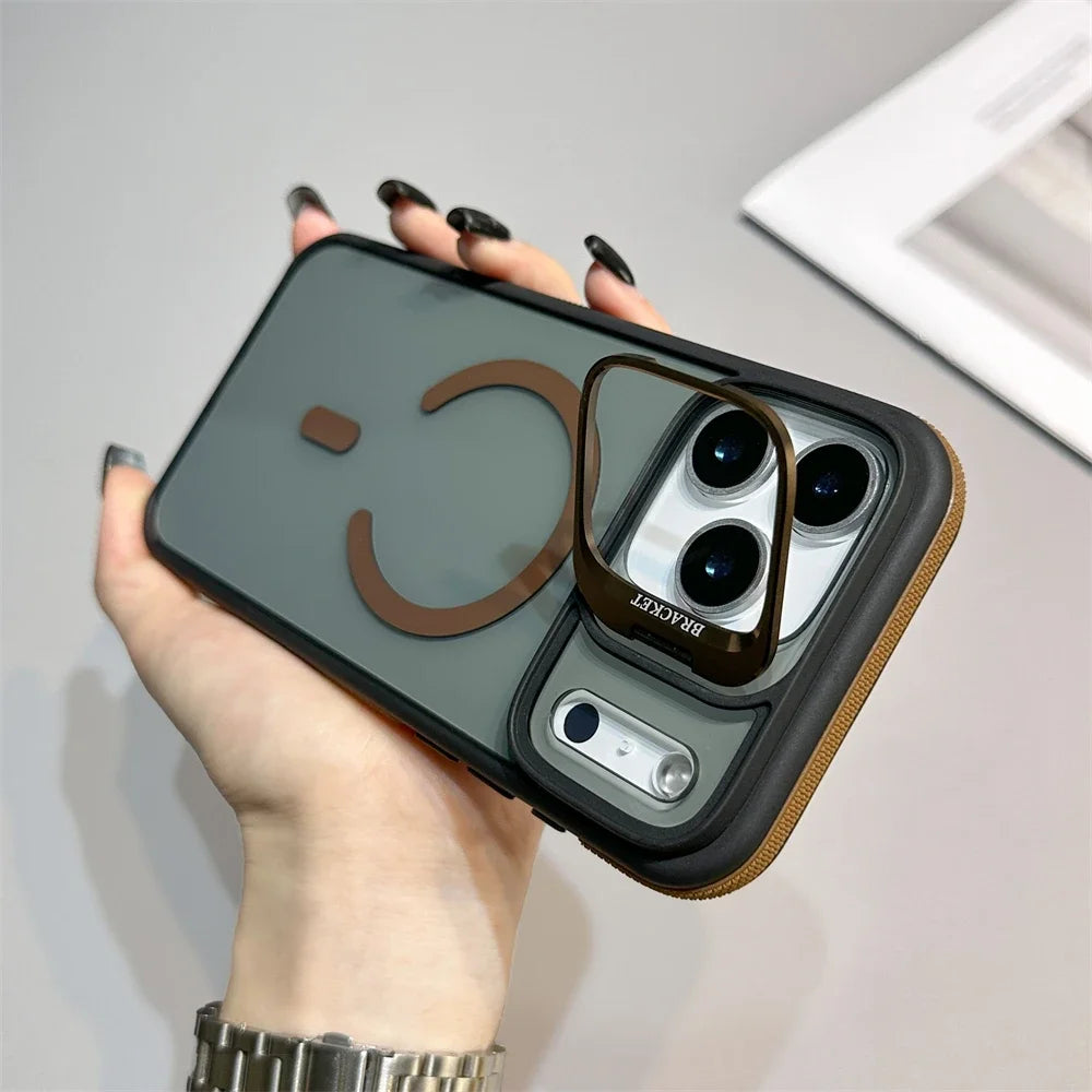 Magnetic Armor Kickstand Case for iPhone