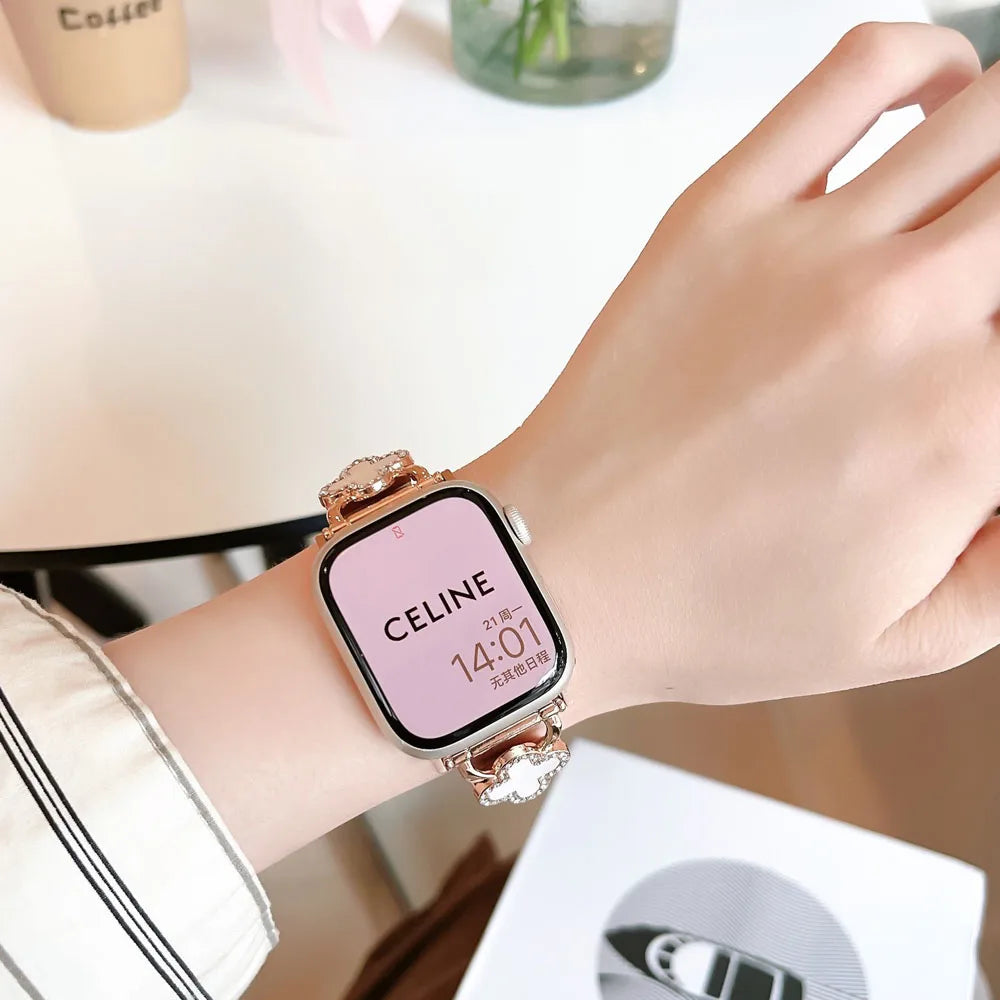 Metal Leather Strap for Apple Watch