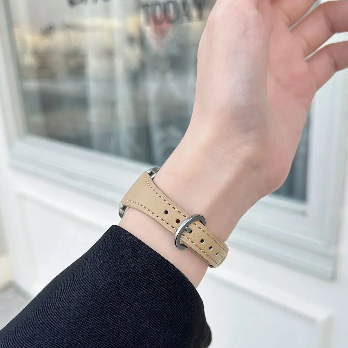 Slim Leather Strap For Apple Watch