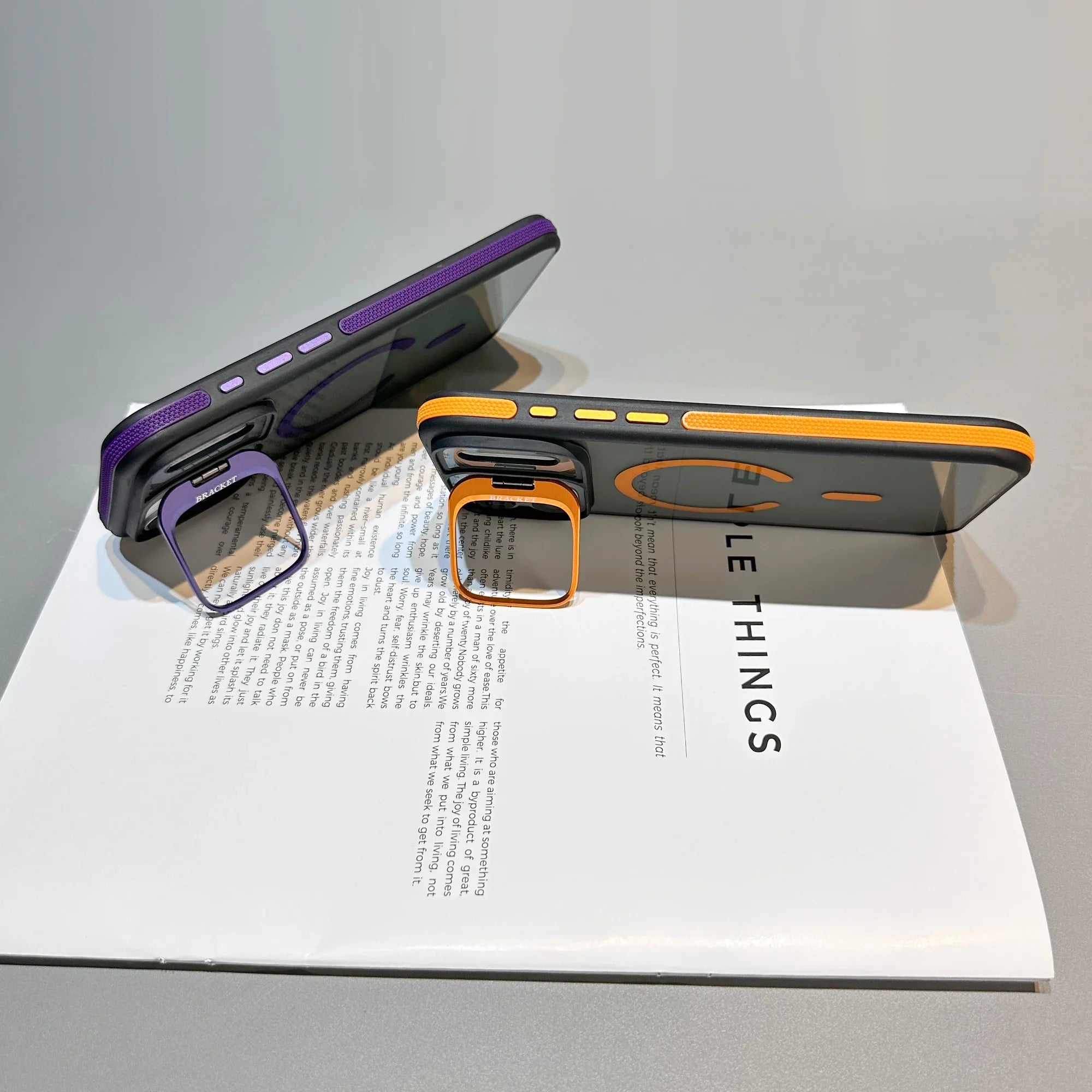 Magnetic Armor Kickstand Case for iPhone