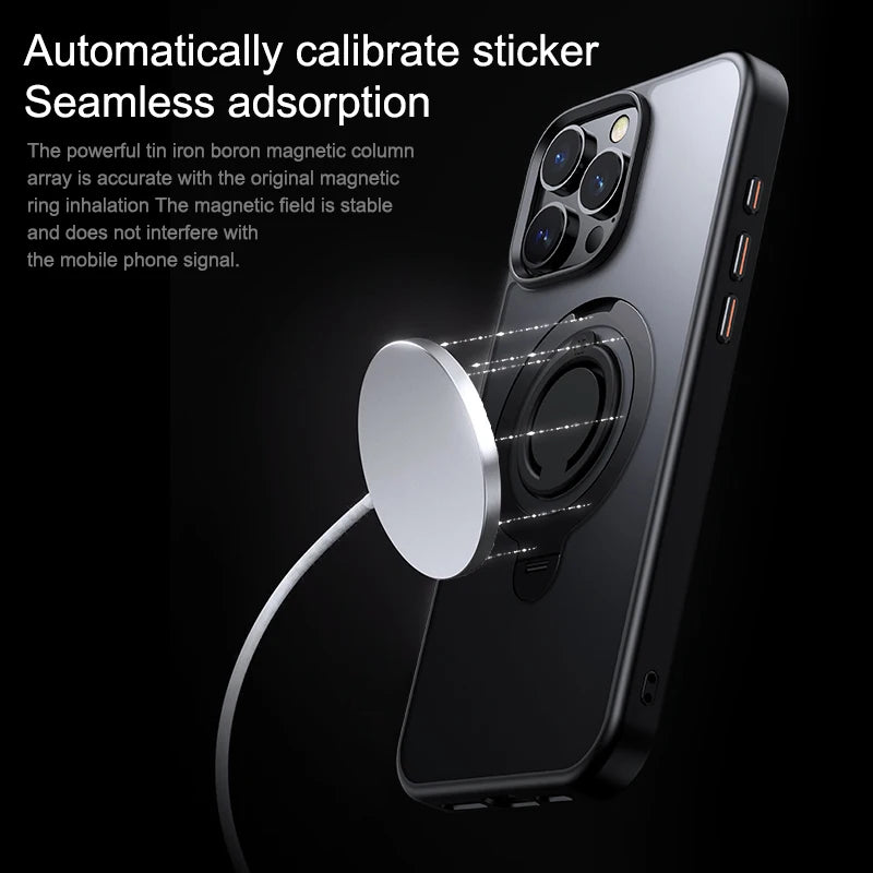 Shockproof Magnetic Case with Stand For iPhone
