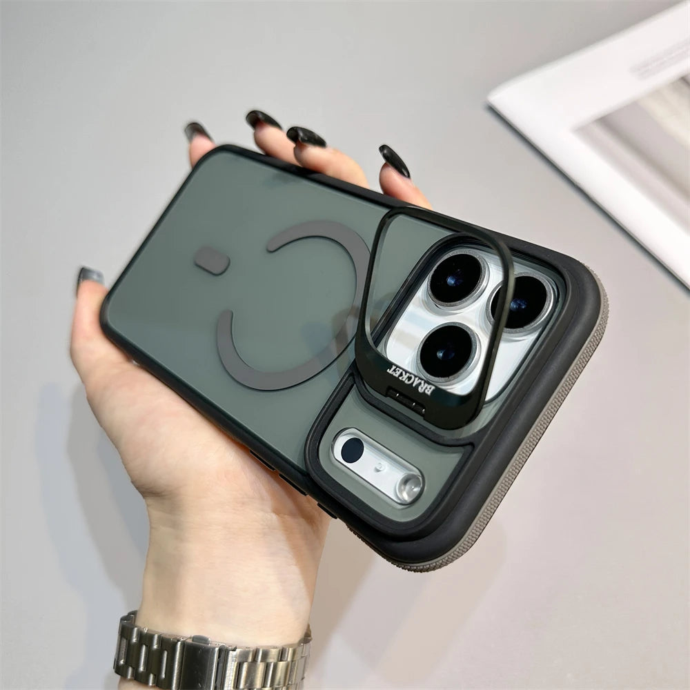 Magnetic Armor Kickstand Case for iPhone