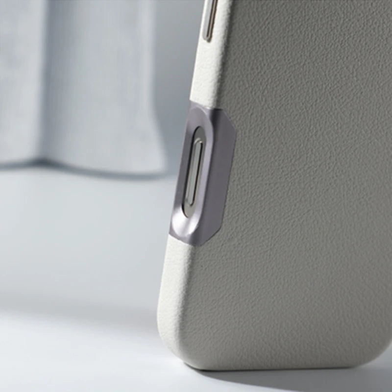 Leather Case with Wireless Charging For iPhone Series