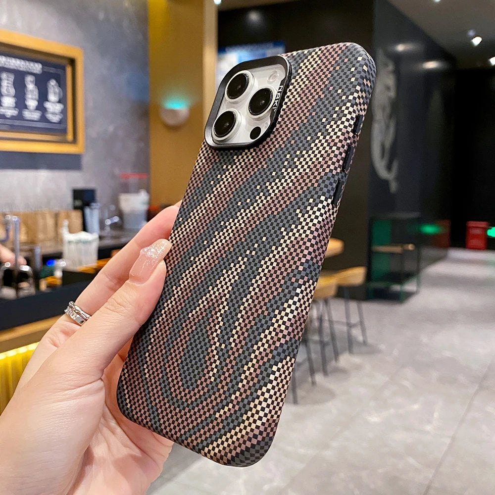 Shockproof Titanium Flame MagSafe Case