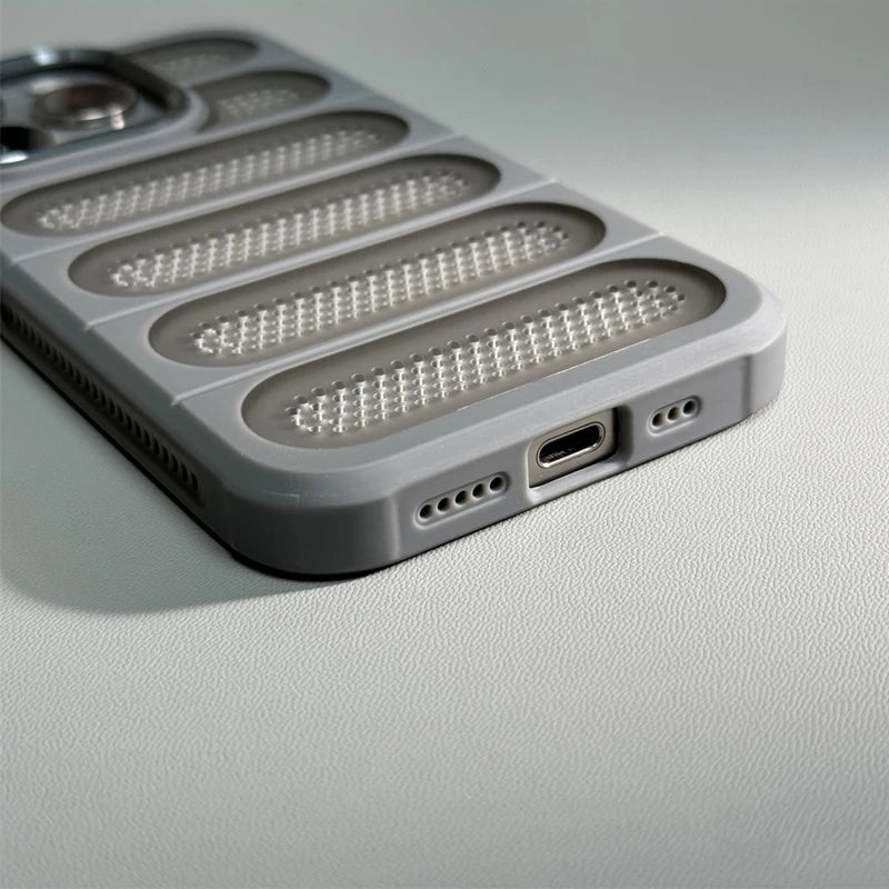 Hollow Mesh Shockproof Cooling Case