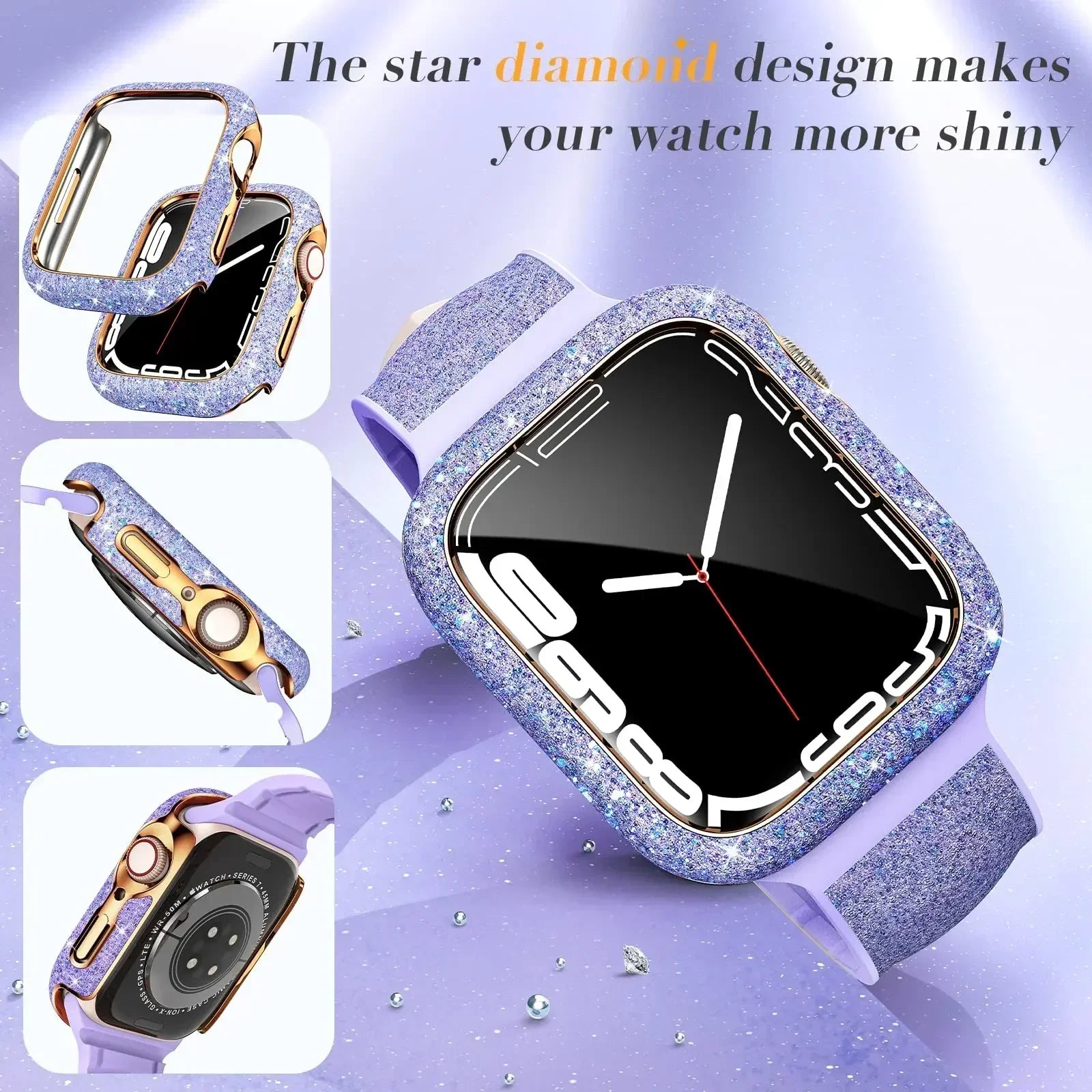 Glitter Diamond Apple Watch Cover