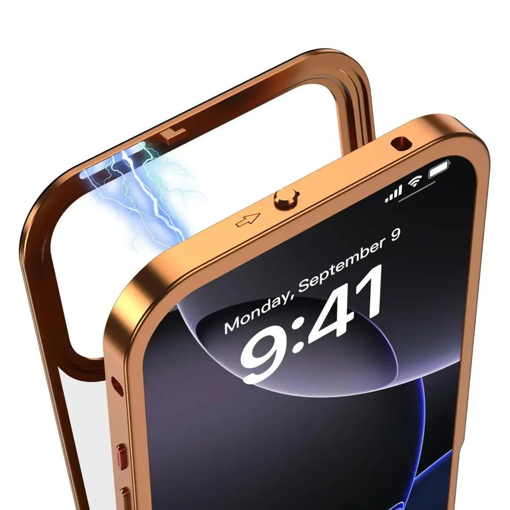 Magnetic Metal Frame Case For iPhone