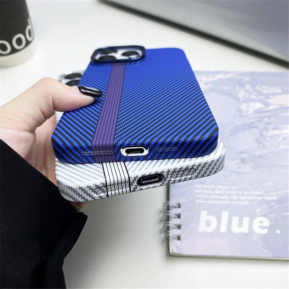 Fiber Texture Shockproof Case for iPhone