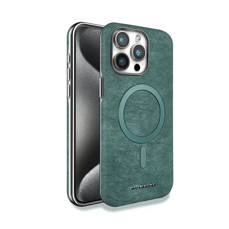 Leather Magnetic Case For iPhone