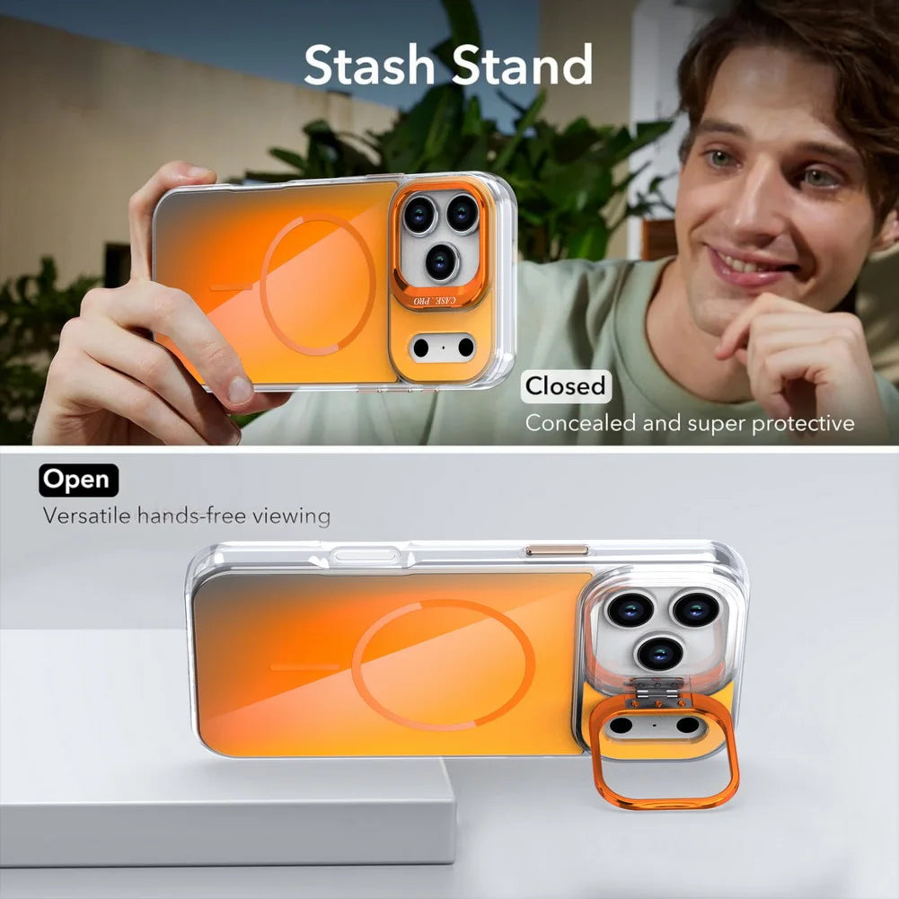 Clear MagSafe Stand Case