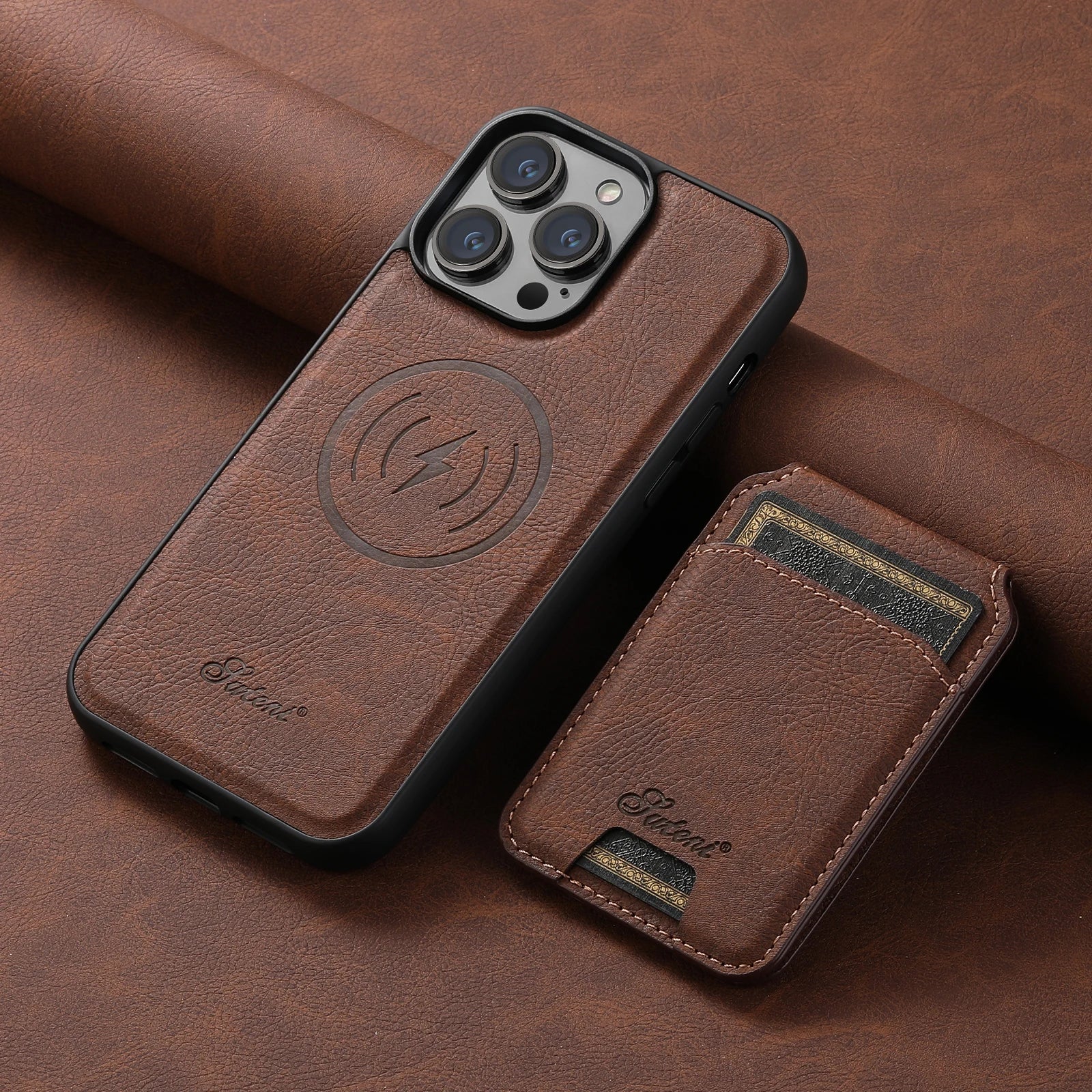 Leather Magnetic Case with Wallet For iPhone Series