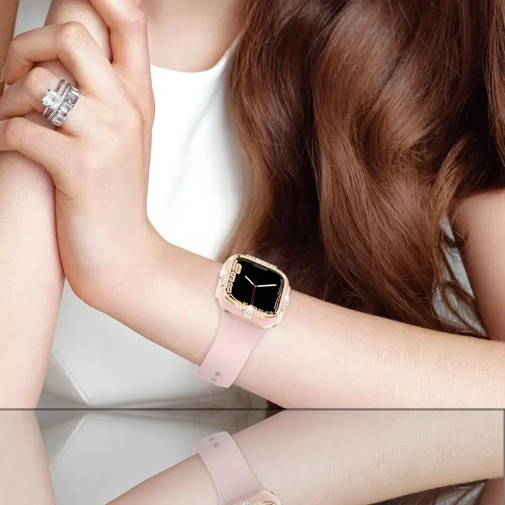 Diamond Apple Watch Case with Screen Protector