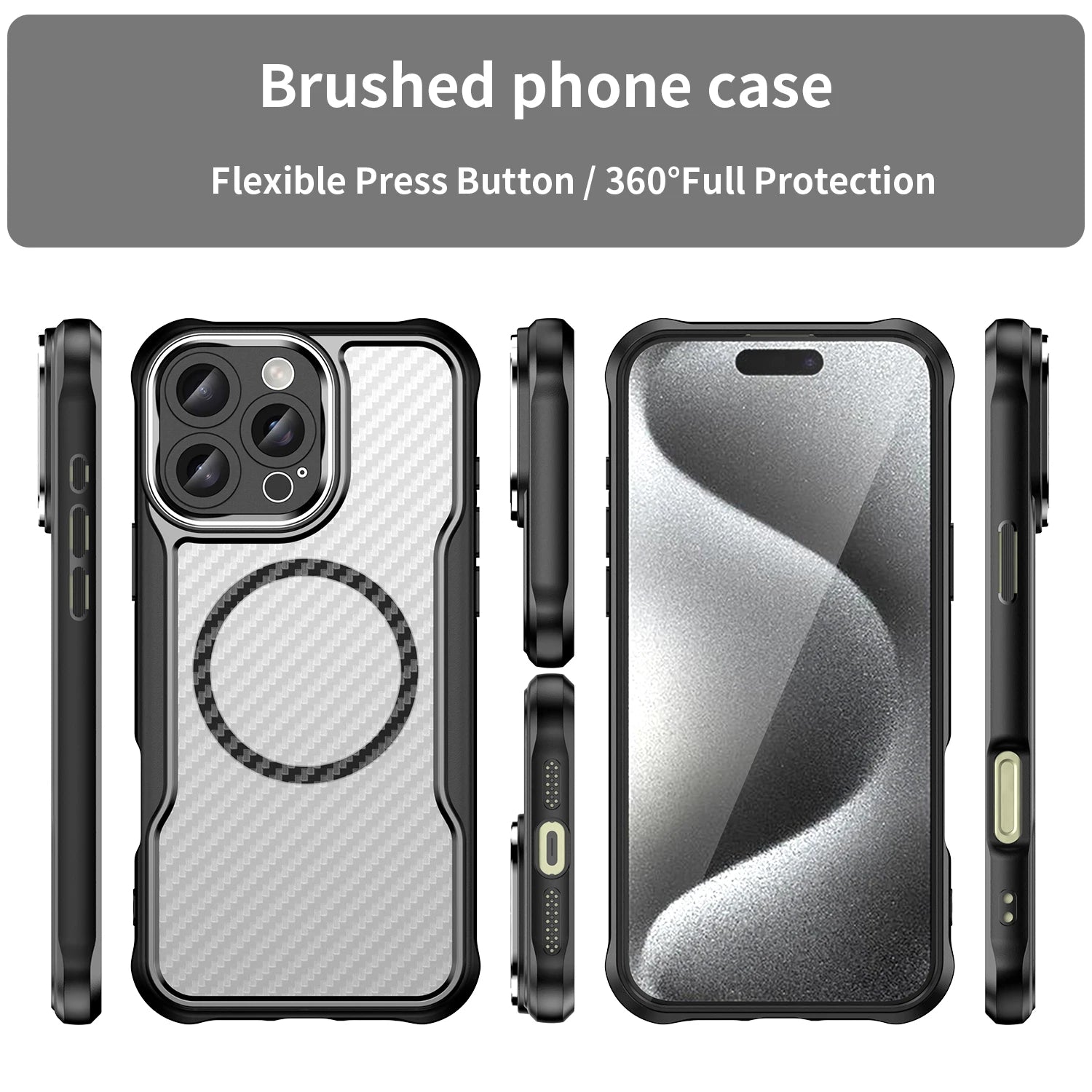 Shockproof Magnetic Case For iPhone Series