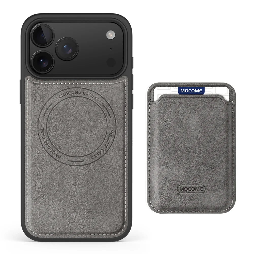 2 in 1 Leather Wallet MagSafe Case