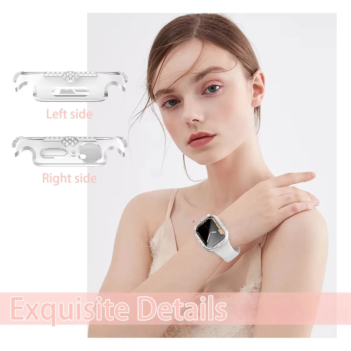 Diamond Apple Watch Case with Screen Protector