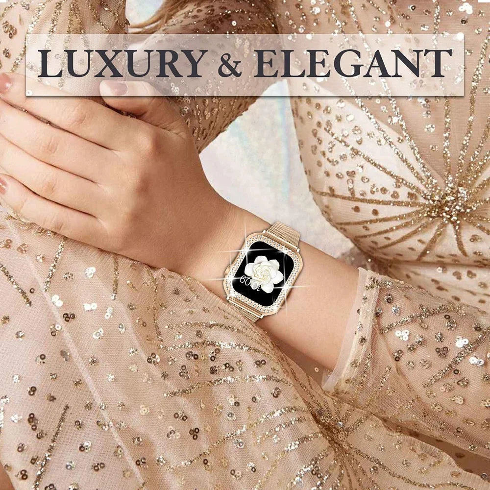 Luxury Apple Watch Case & Milanese Band Set