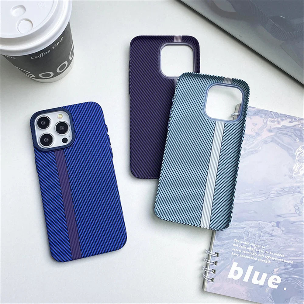 Fiber Texture Shockproof Case for iPhone